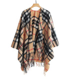 Lambswool mini cape Thomson Camel Tartan