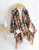 Lambswool mini cape Thomson Camel Tartan