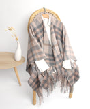 Lambswool mini cape Natural Lc38